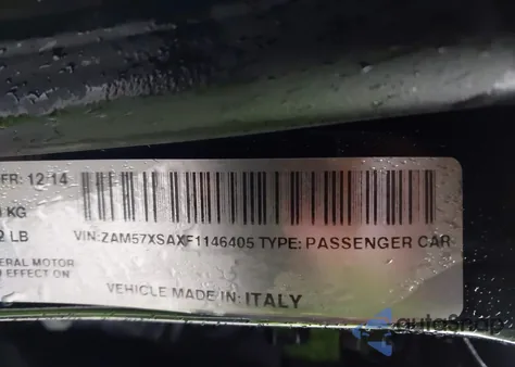 2015 Maserati Ghibli z USA, uszkodzony, nr VIN ZAM57XSAXF1146405